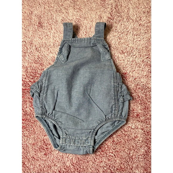Carter's Other - Baby Carter's Blue Denim Ruffle Overalls 3 Months